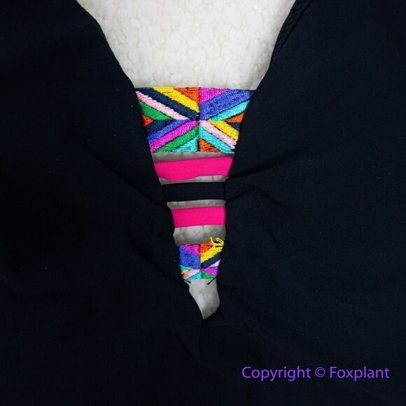 NEW Banana Moom one piece black swimsuit, size 38/ US 2-4 - Picture 6 of 15